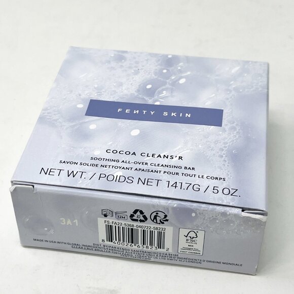 NEW [1] Fenty Skin Cocoa Cleans'r Soothing All-Over Cleansing Bar Full Size 5oz - Picture 5 of 7
